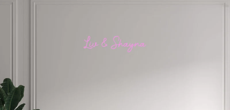 Custom text: Liv & Shayna