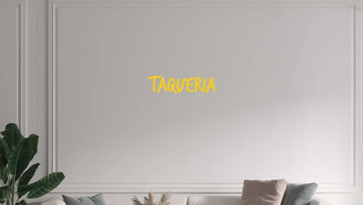 Custom text: TAQUERIA