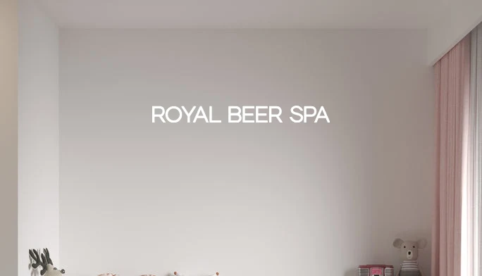 Custom text: ROYAL BEER SPA