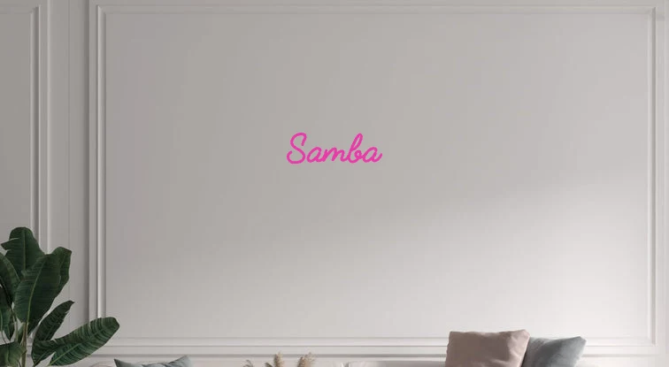 Custom text: Samba