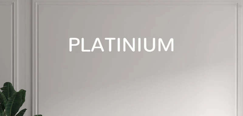 Custom text: PLATINIUM