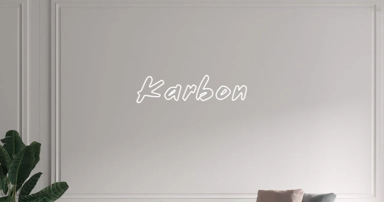 Custom text: Karbon