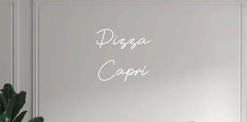 Custom text: Pizza Capri