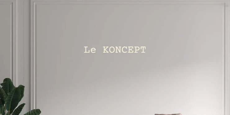 Custom text: Le KONCEPT