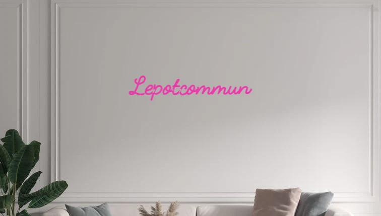 Custom text: Lepotcommun