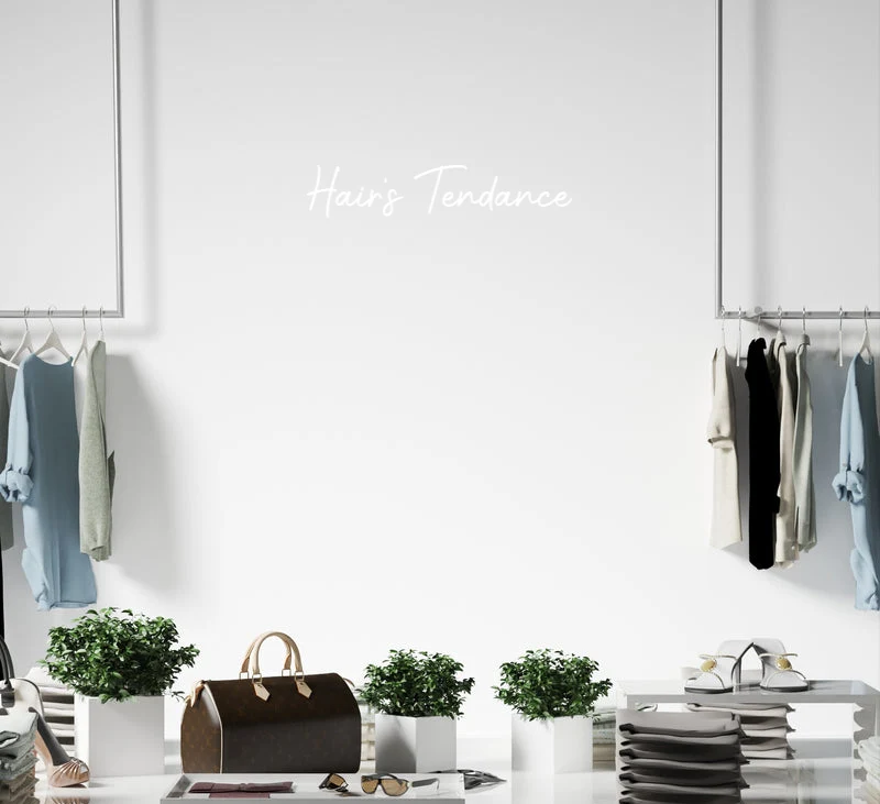 Custom text: Hair's Tendance