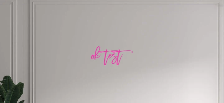 Custom text: ok test