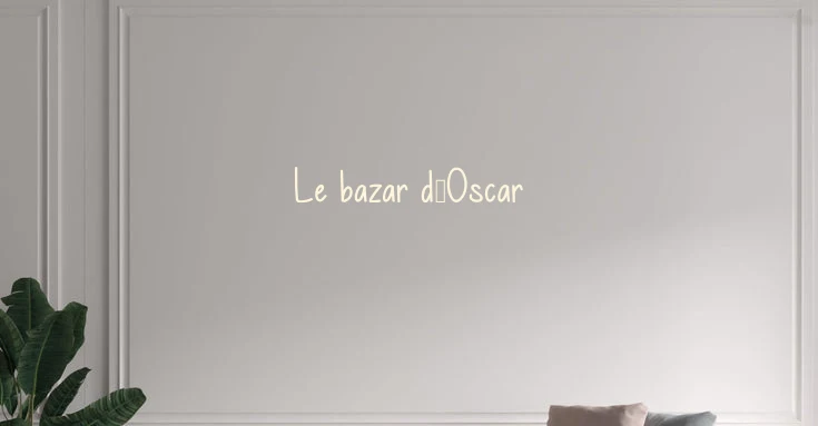 Custom text: Le bazar d'Oscar