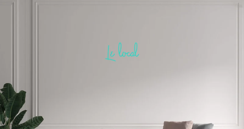 Custom text: Le local