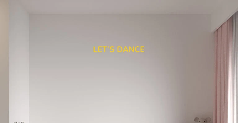 Custom text: LET'S DANCE