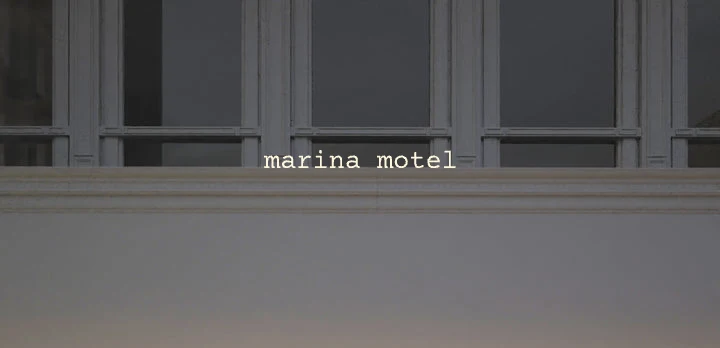 Custom text: marina motel