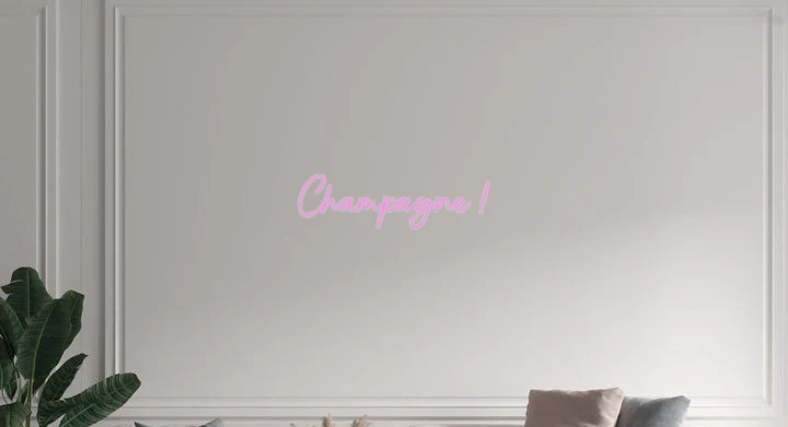 Custom text: Champagne !