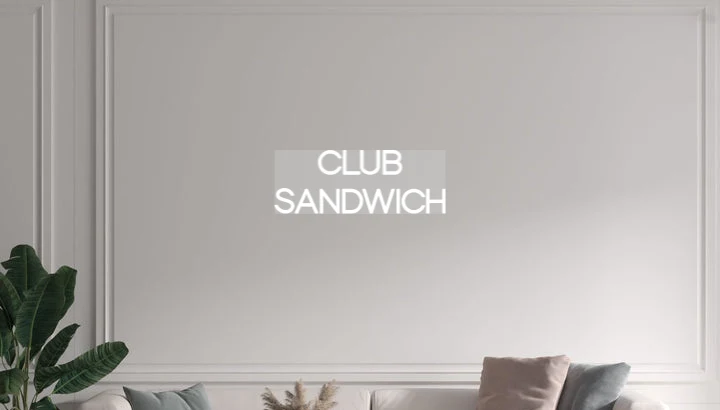 Custom text: CLUB SANDWICH