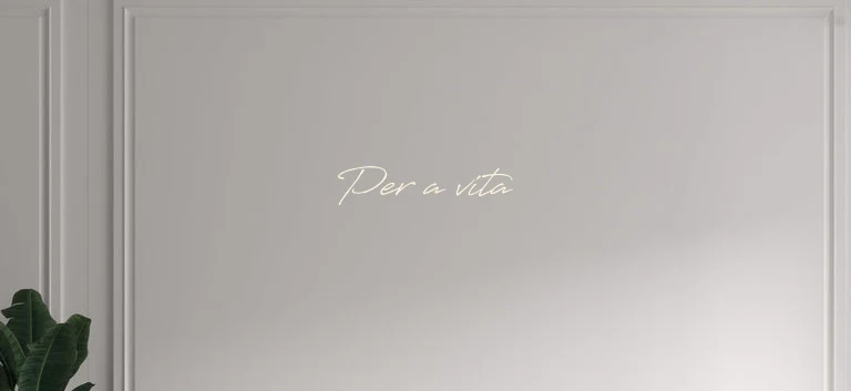 Custom text: Per a vita