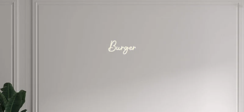 Custom text: Burger