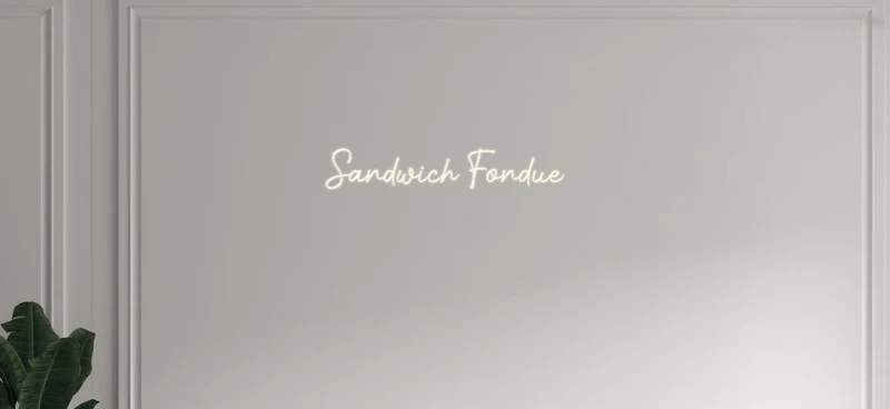 Custom text: Sandwich Fondue