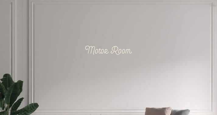 Custom text: Motor Room