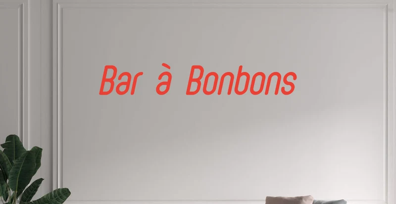 Custom text: Bar à Bonbons