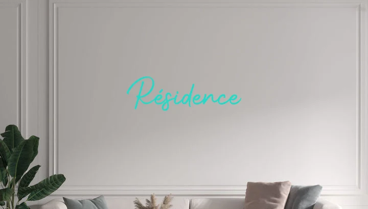 Custom text: Résidence
