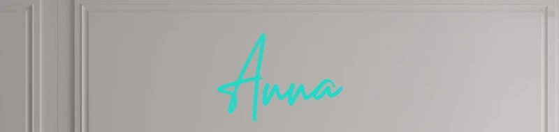 Custom text: Anna