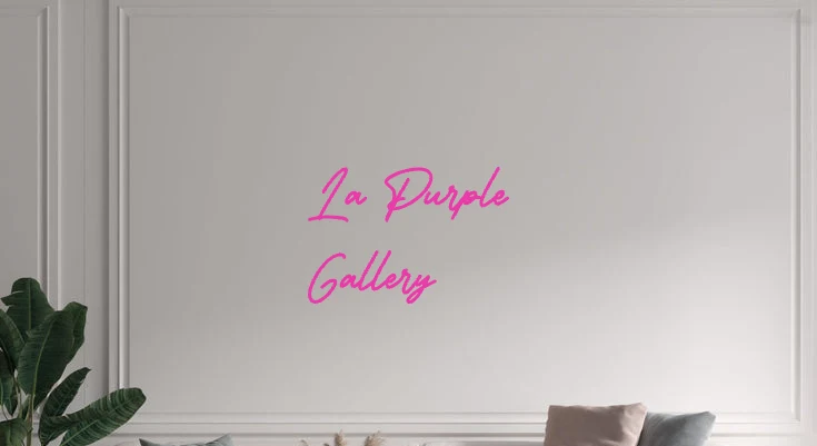 Custom text: La Purple Gallery