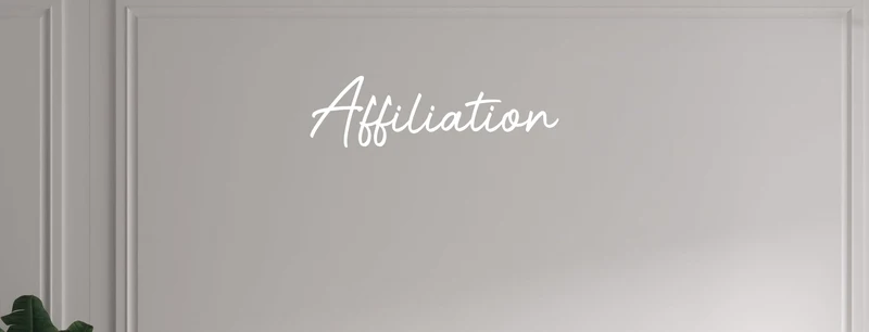 Custom text: Affiliation