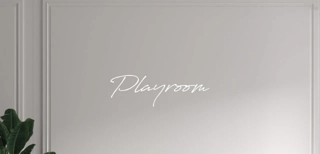 Custom text: Playroom