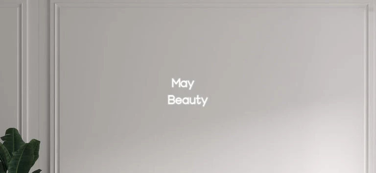 Custom text: May Beauty