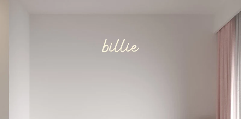 Custom text: billie