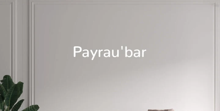 Custom text: Payrau'bar