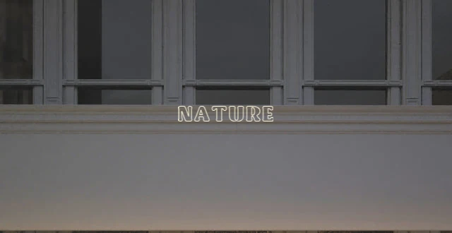 Custom text: NATURE
