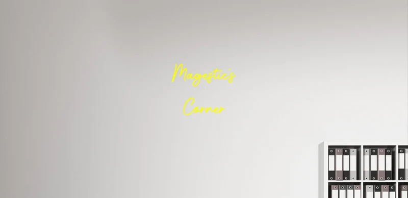 Custom text: Magestic's Corner