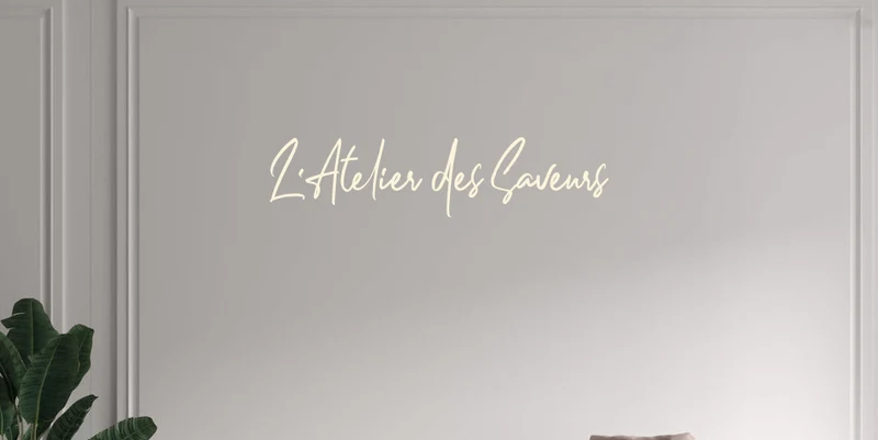 Custom text: L'Atelier des Saveurs