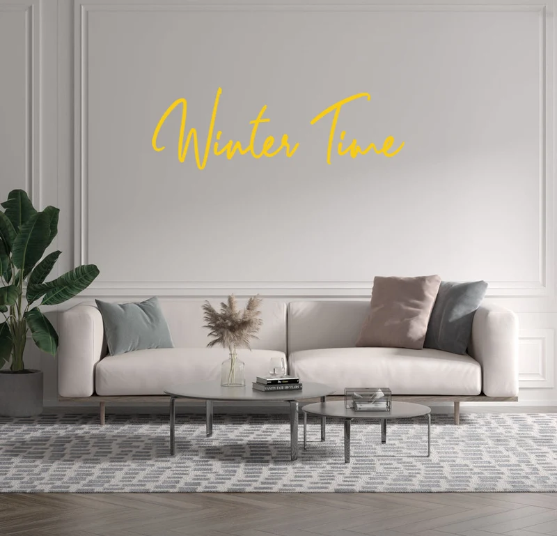 Custom text: Winter Time