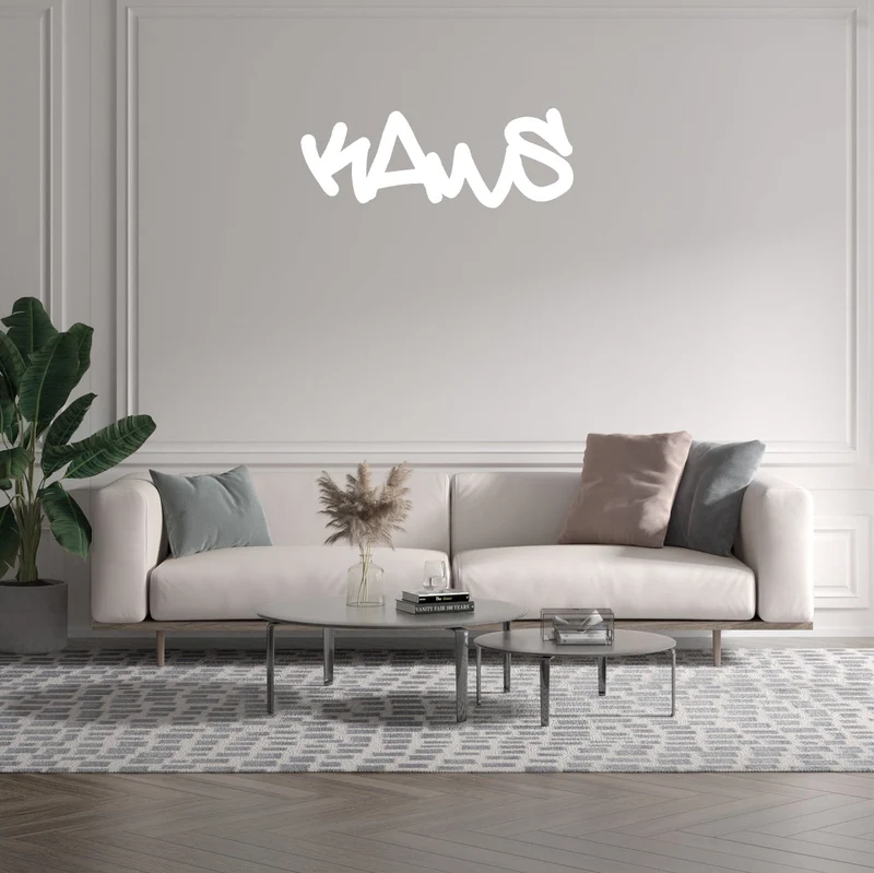 Custom text: KAWS