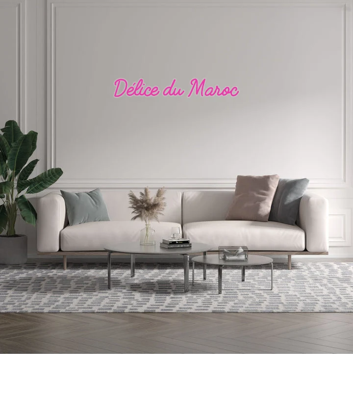 Custom text: Délice du Maroc