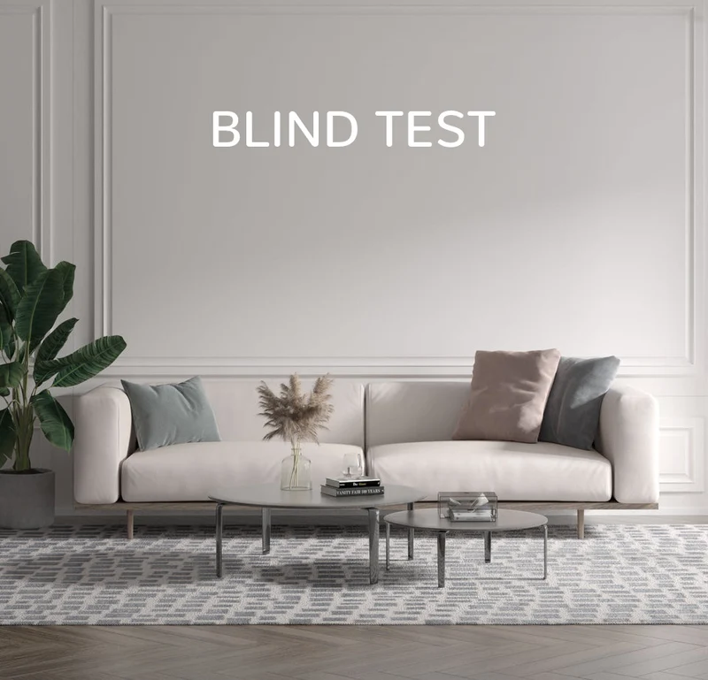 Custom text: BLIND TEST