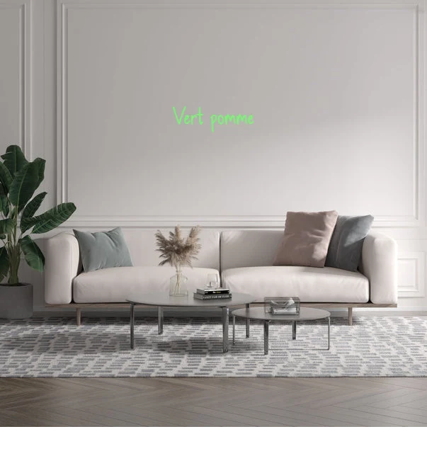 Custom text: Vert pomme