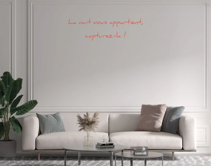 Custom text: La nuit vous appartient, capturez-la !