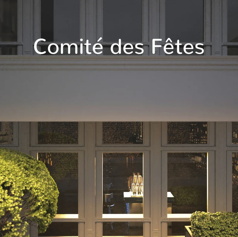 Custom text: Comité des Fêtes