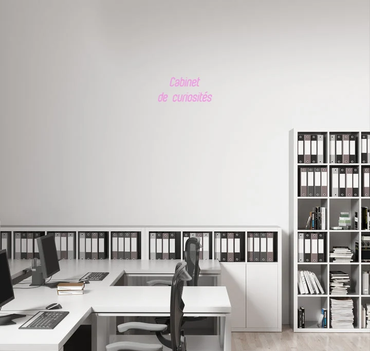 Custom text: Cabinet de curiosités