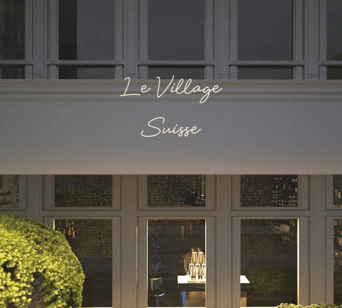 Custom text: Le Village Suisse