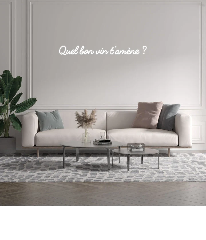 Custom text: Quel bon vin t'amène ?
