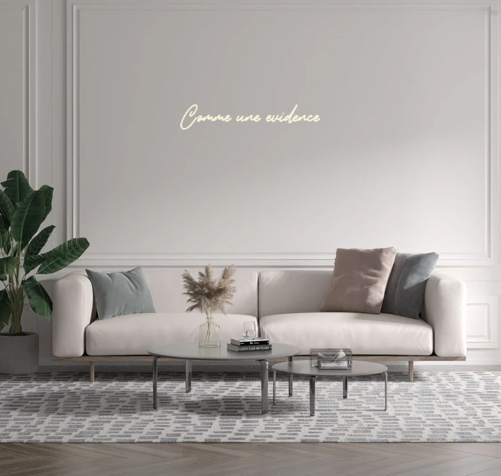 Custom text: Comme une evidence