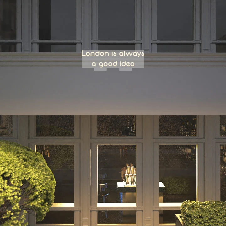 Custom text: London is always a good idea