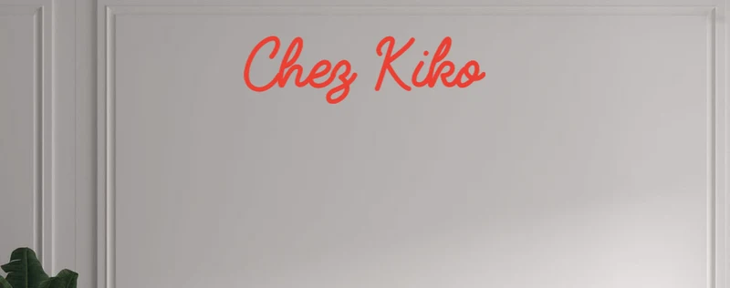 Custom text: Chez Kiko