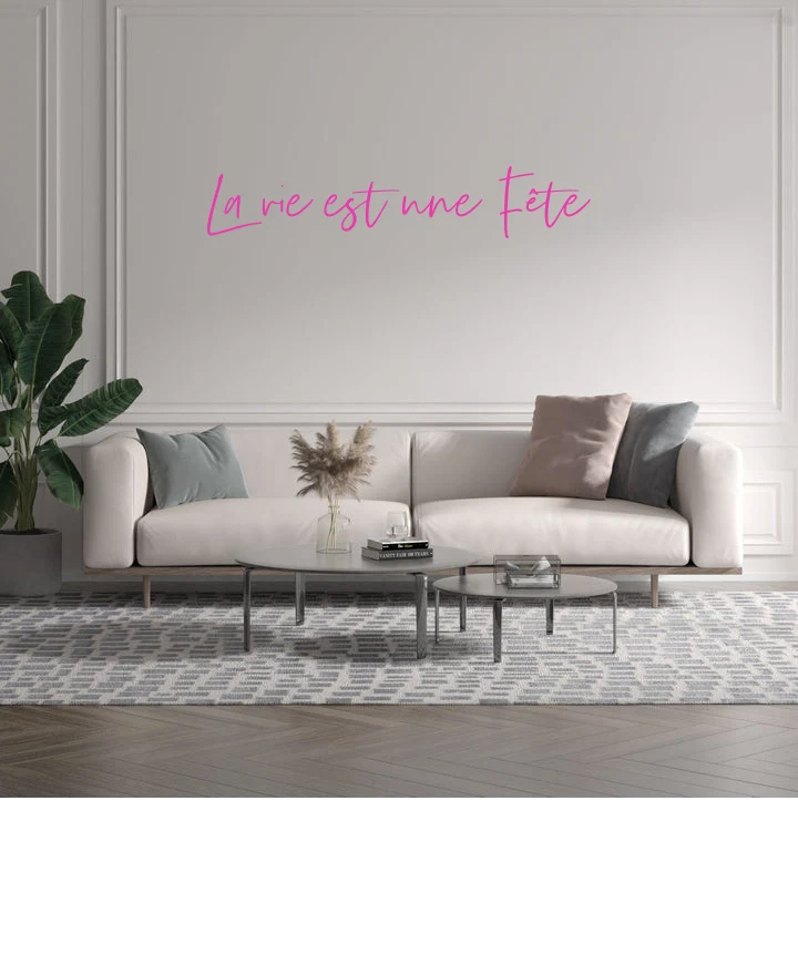 Custom text: La vie est une Fête