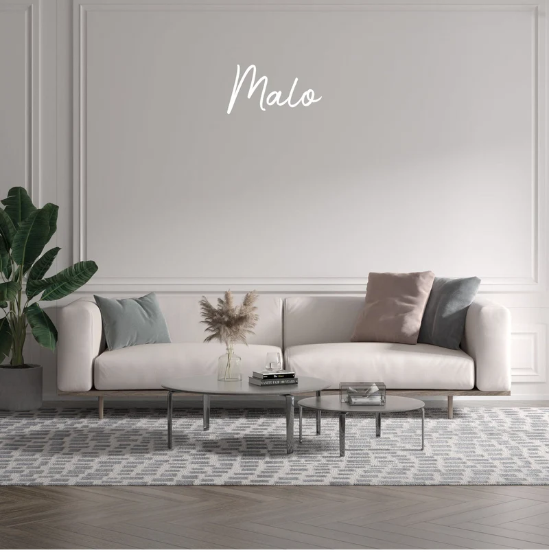 Custom text: Malo