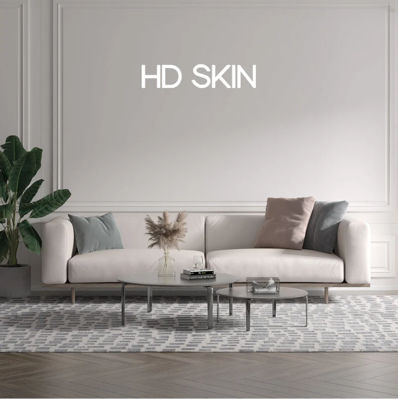 Custom text: HD SKIN
