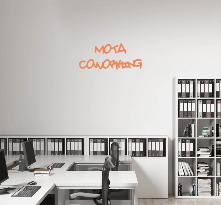 Custom text: MOTA COWORKING
